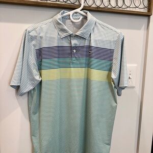 Vineyard Vines striped performance polo boys XL